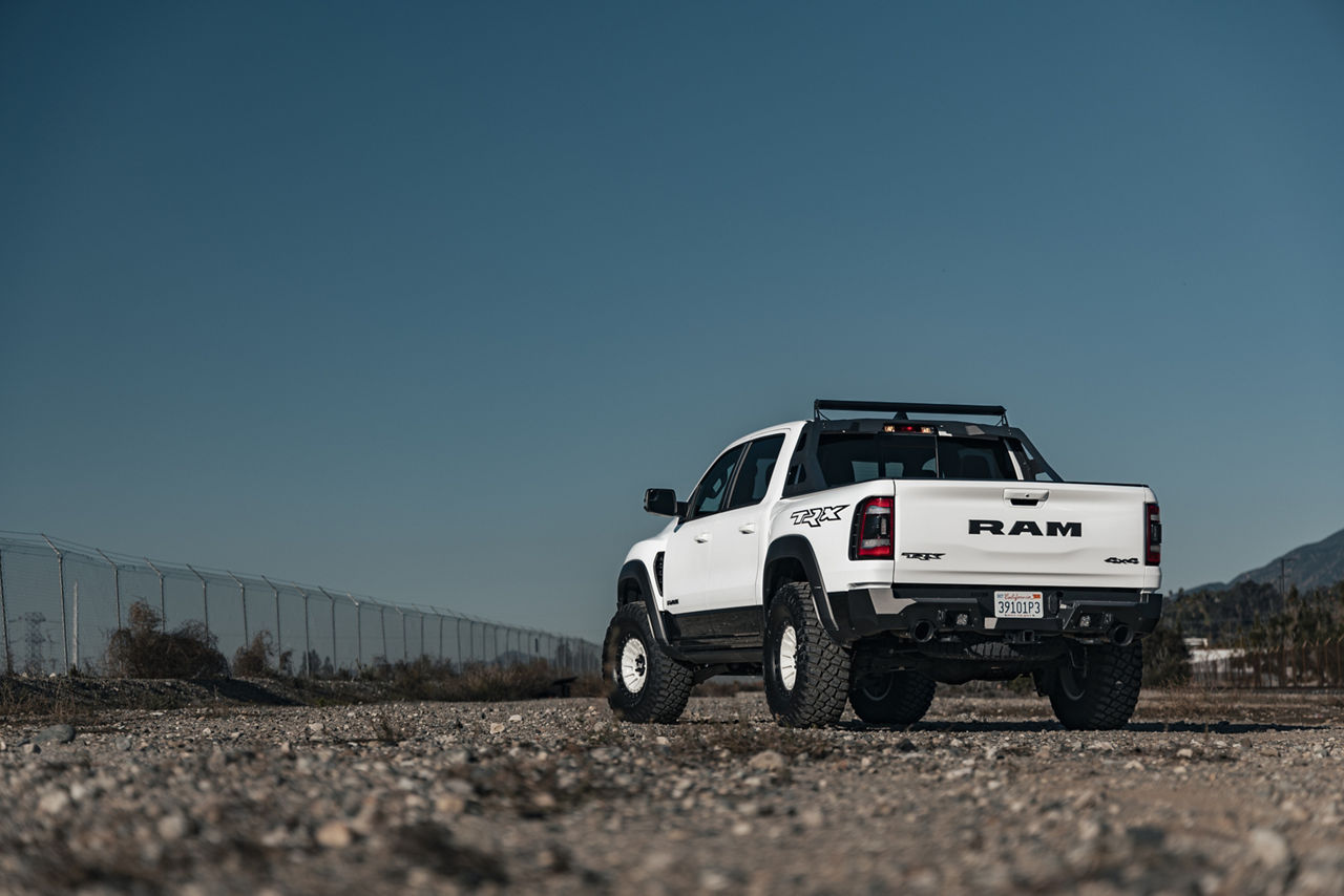 2022 Dodge Ram 2500 TRX - Black Rhino BARRAGE - White | Wheel Pros